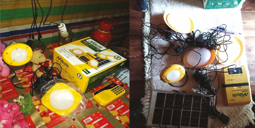 Kits solaires de qualité vendus par les bénéficiaires de l'OMDF
